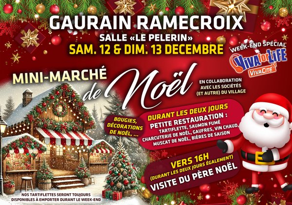 Mini-march&eacute; de No&euml;l &agrave; Gaurain-Ramecroix